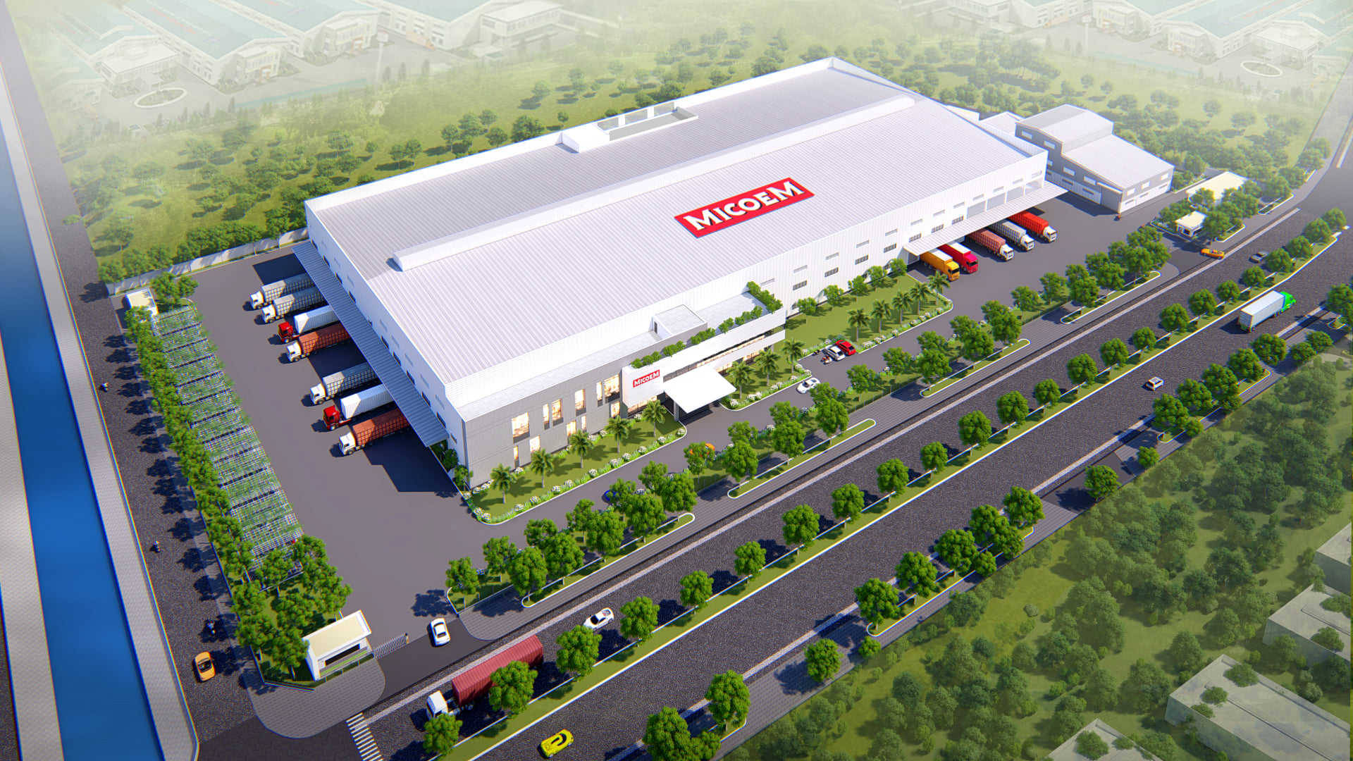 Dự án kính chống cháy Nhà máy sản xuất mì ăn liền và gia vị Micoem