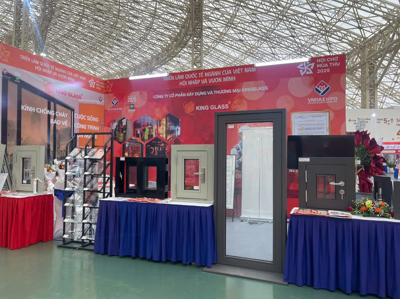 triển lãm kính chống cháy kingglass